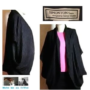 Simonton Says New Black Pucker Shawl Size 1X